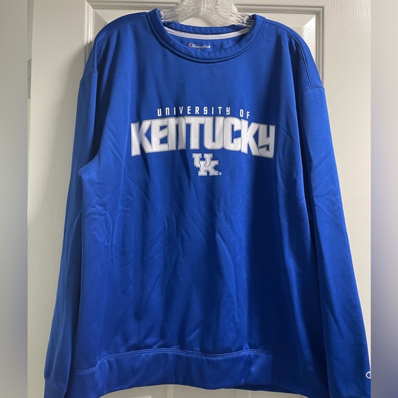 Champion Men's Blue Kentucky Crewneck Sweatshirt - Picture 1 of 7